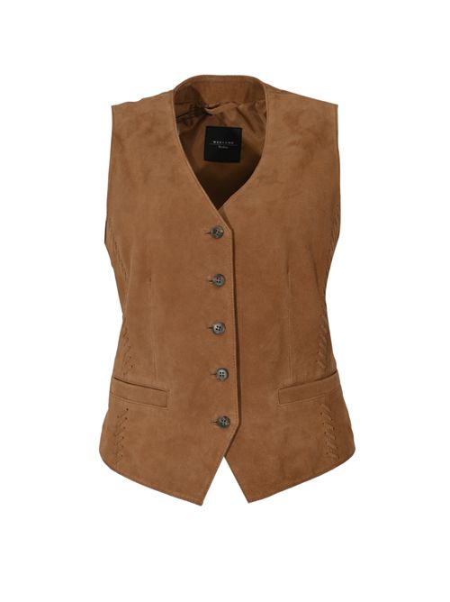 Gilet WKDVETUSTA in suede WEEKEND MAX MARA | 2615441012600001